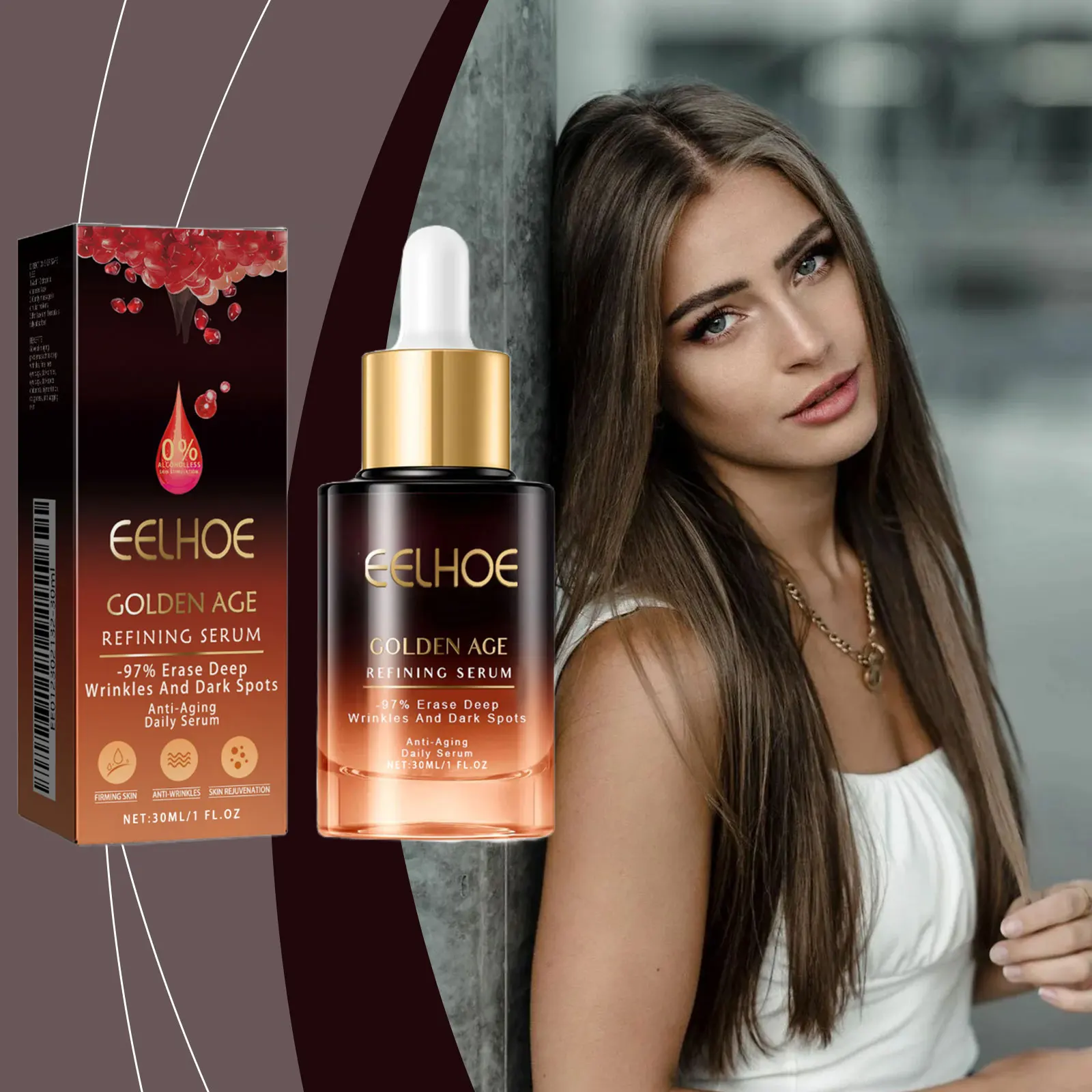EELHOE Golden Age Refining Serum for Face Glowing Skin - Image 2