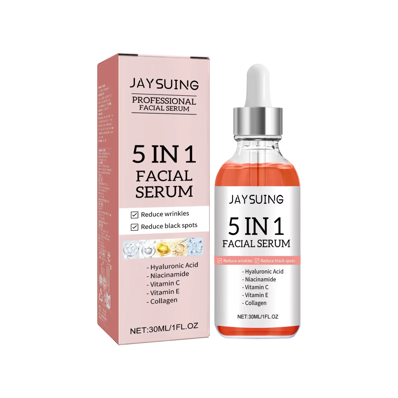JAYSUING 5 in 1 Facial Serum Hyaluronic