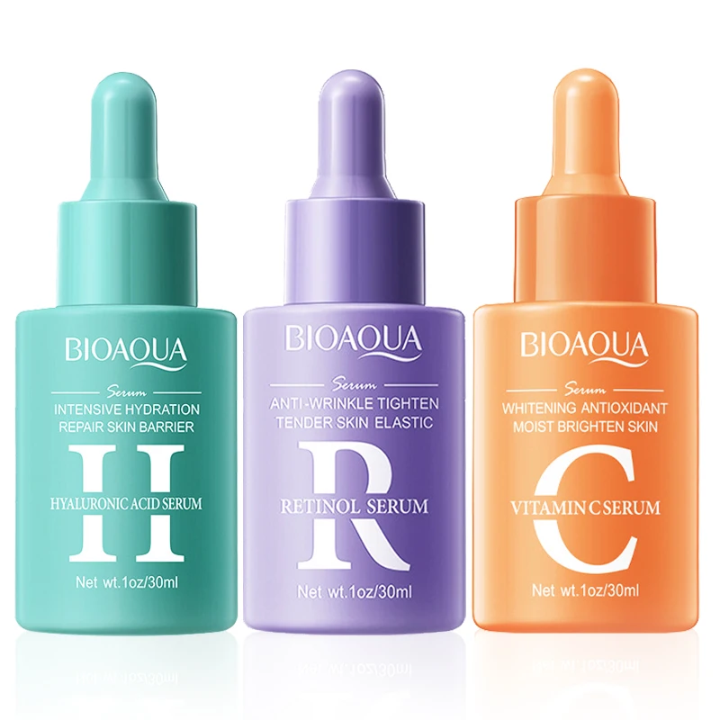 1/3pcs BIOAQUA Vitamin C Retinol Hyaluronic Acid Serum for Face