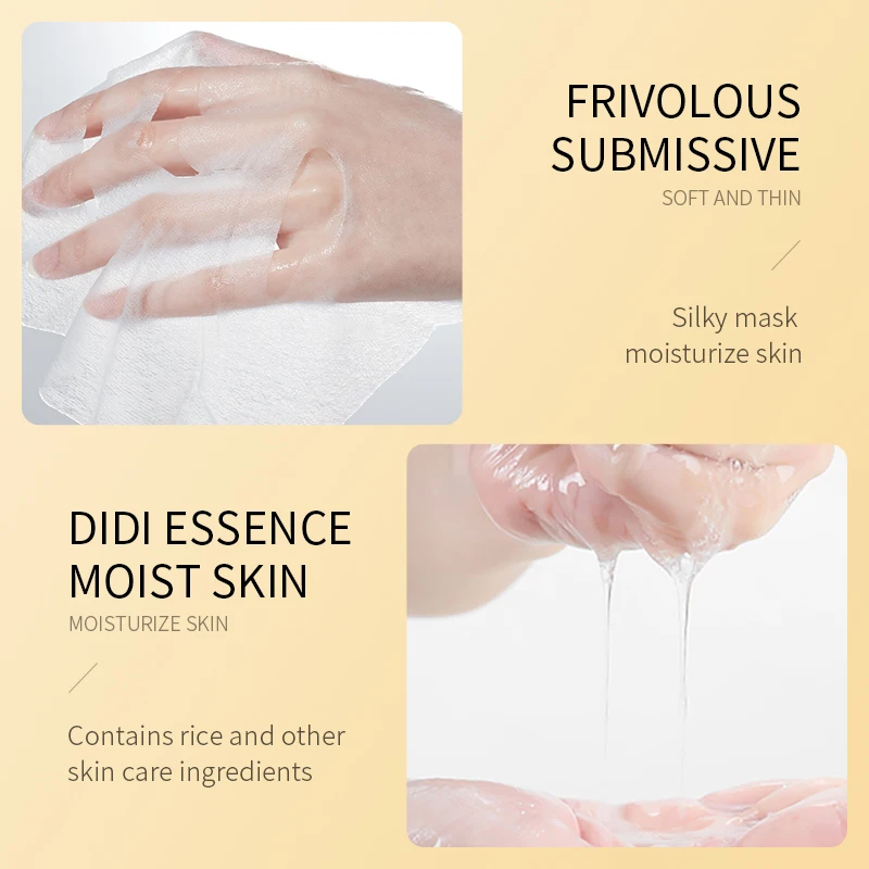 1/5/10/20pcs Rice Raw Pulp Facial Masks - Image 6