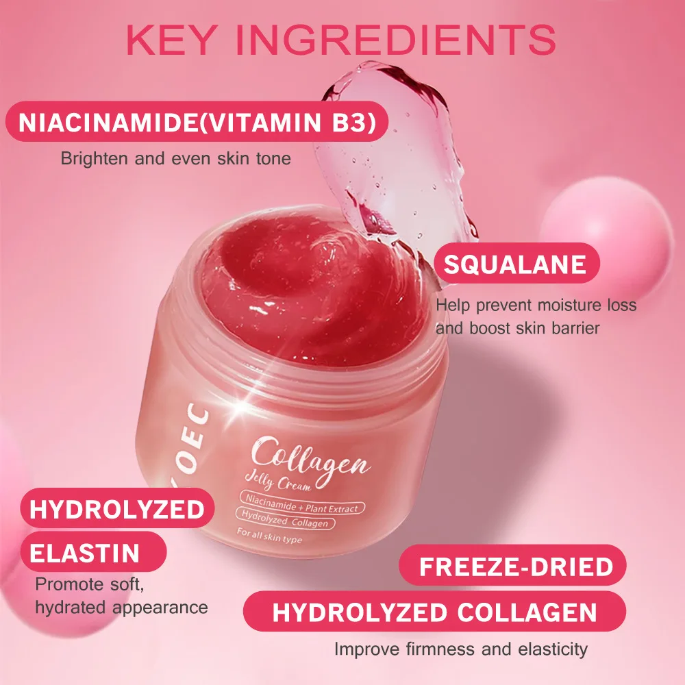 100ml KOEC Skincare Collagen Jelly Cream Hydrating Firming - Image 5