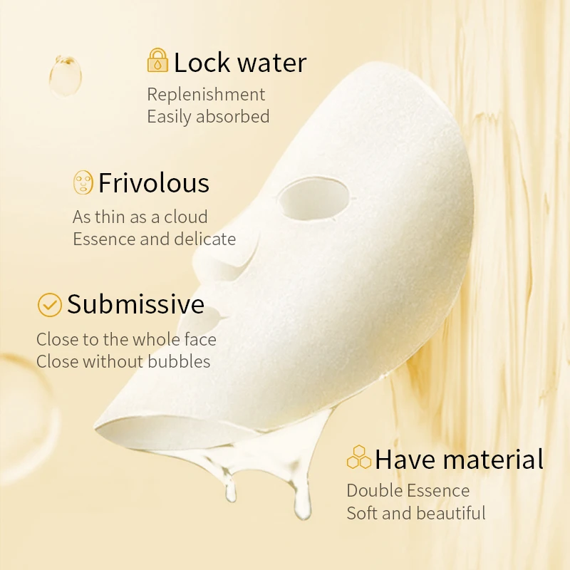 1/5/10/20pcs Rice Raw Pulp Facial Masks - Image 4
