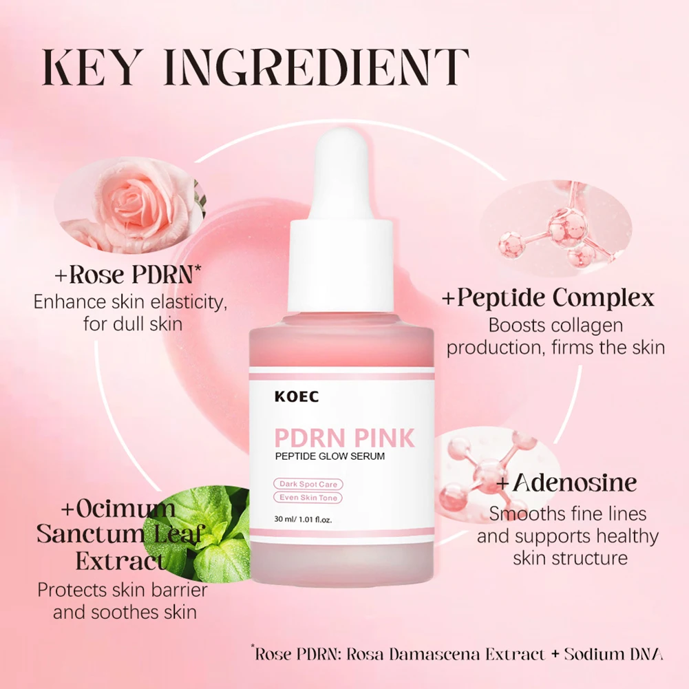 PDRN Pink Peptide Glowing Serum Niacinamide Hydrating - Image 5