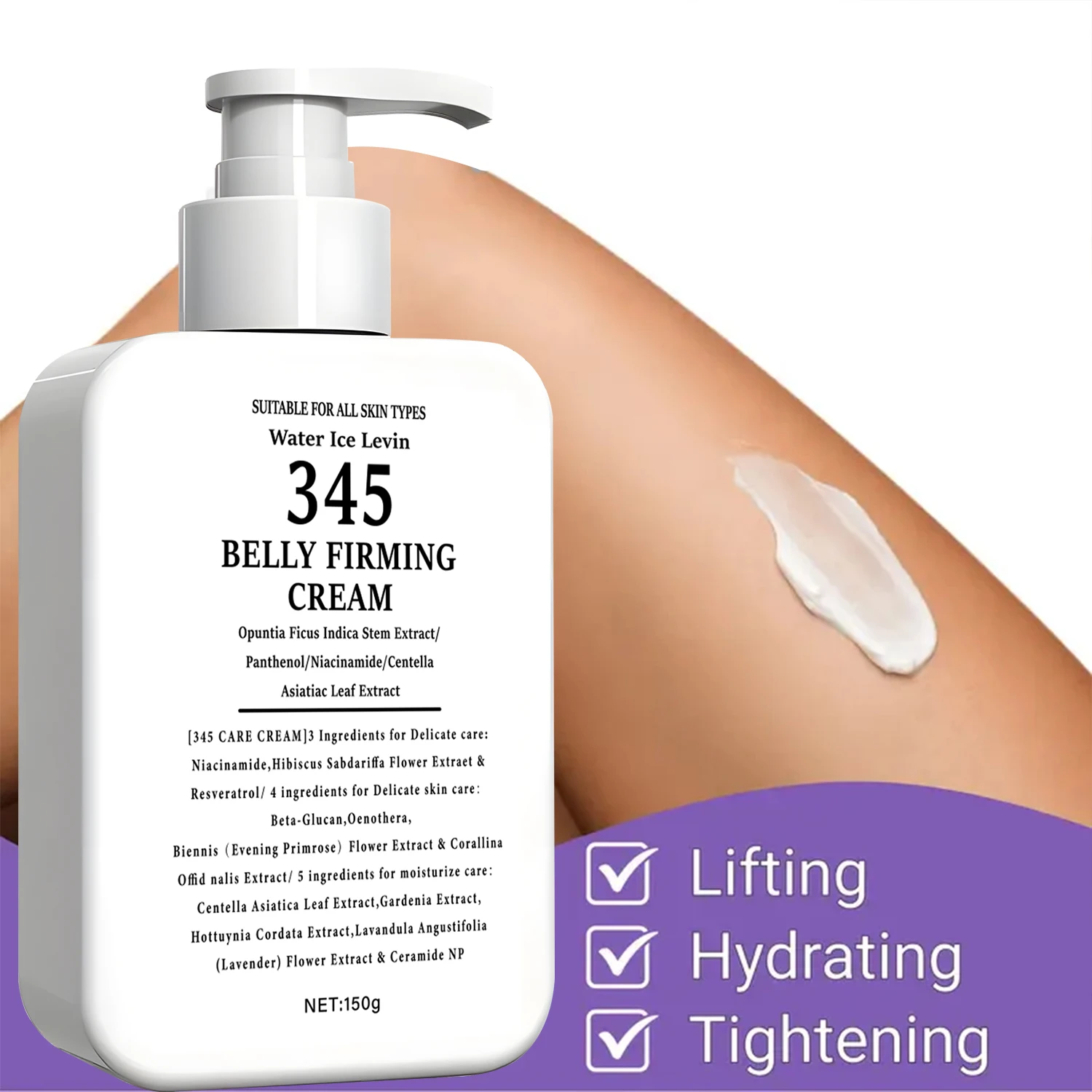 345 Belly Firming Cream Opuntia Stem Extract